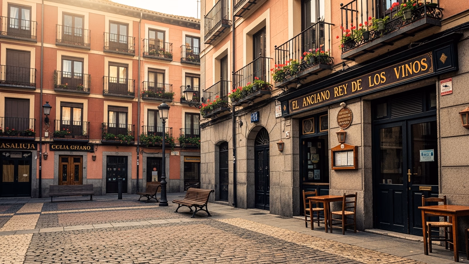 Plaza de La Cebada en La Latina, Madrid