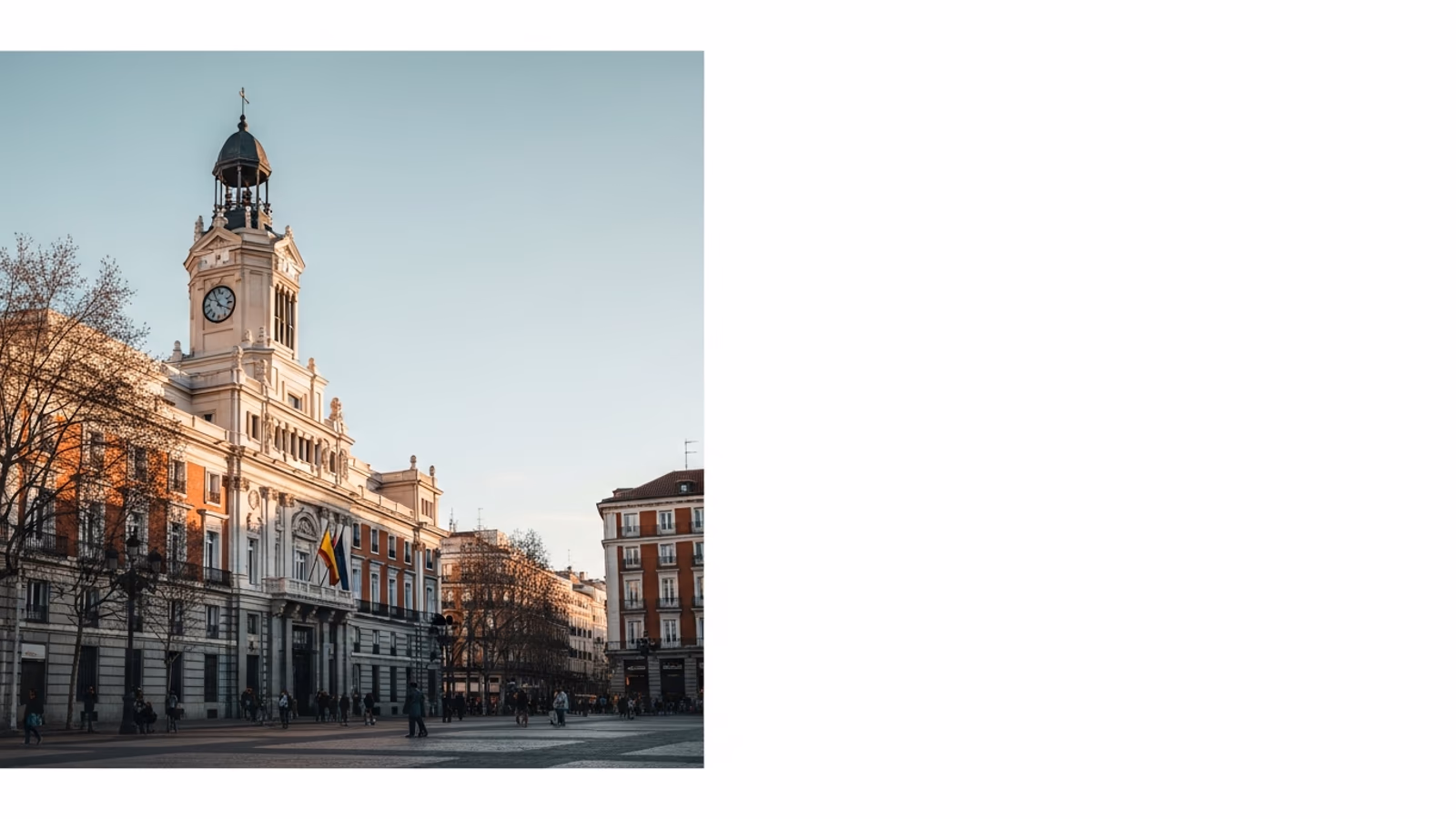Vista de Puerta del Sol y Plaza Mayor en Madrid
